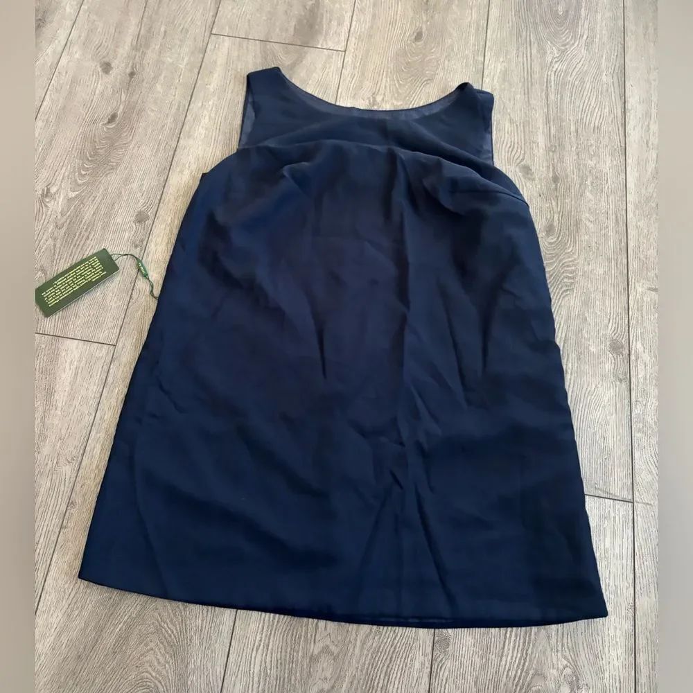 VK selec Elegant Navy Sleeveless Dress